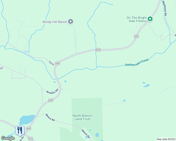 map of restaurants, bars, coffee shops, grocery stores, and more near 690 O'Hara Road in Lackawanna County