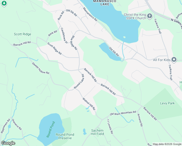 map of restaurants, bars, coffee shops, grocery stores, and more near 17 Hillcrest Court in Ridgefield
