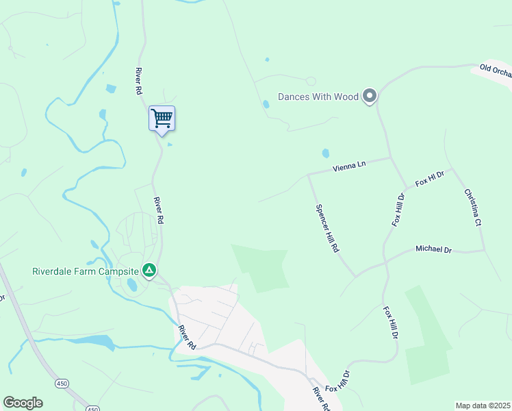 map of restaurants, bars, coffee shops, grocery stores, and more near 16 Vienna Lane in Clinton
