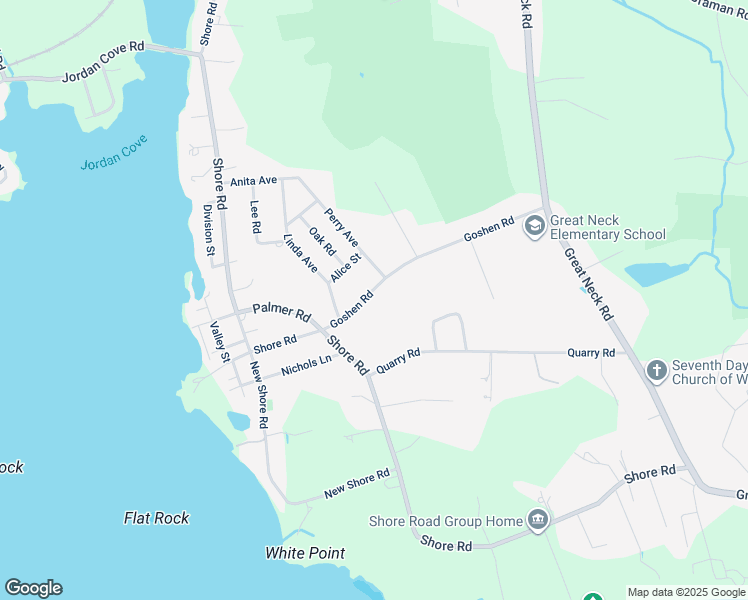 map of restaurants, bars, coffee shops, grocery stores, and more near 48 Goshen Road in Waterford