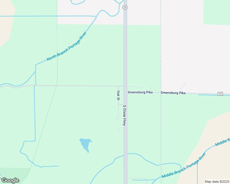 map of restaurants, bars, coffee shops, grocery stores, and more near 10957 Oak Street in Portage