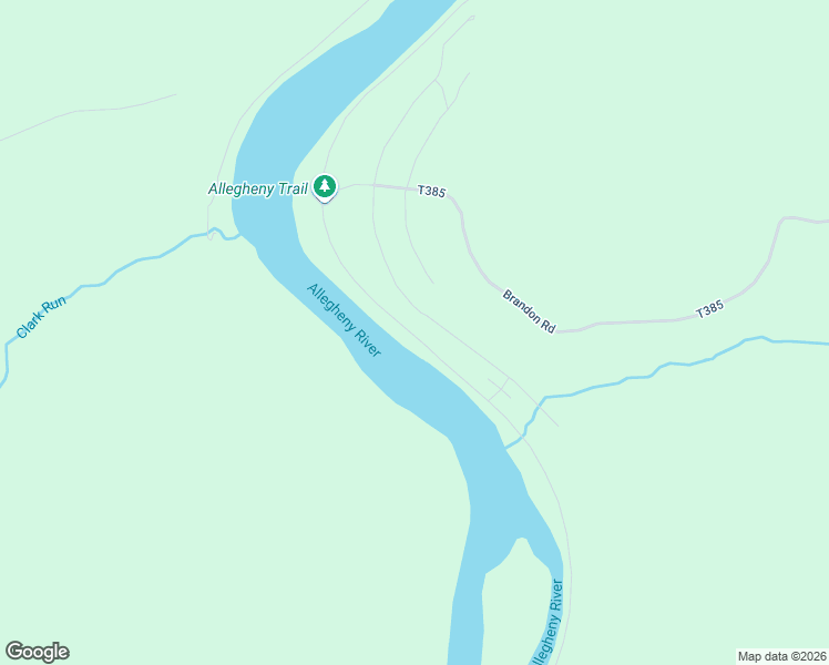 map of restaurants, bars, coffee shops, grocery stores, and more near Allegheny River Trail in Kennerdell