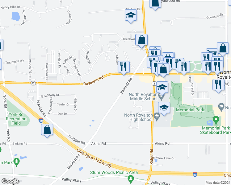 14290 Road, North Royalton OH Walk Score