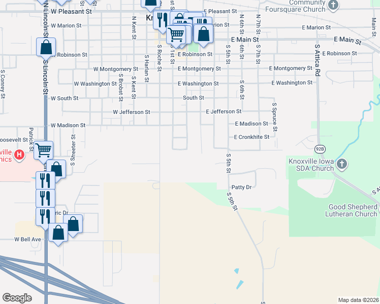 map of restaurants, bars, coffee shops, grocery stores, and more near 901 South 2nd Street in Knoxville