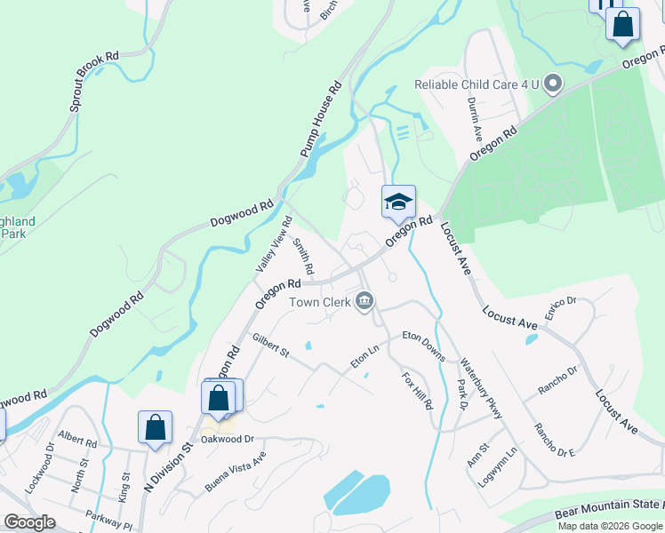 map of restaurants, bars, coffee shops, grocery stores, and more near 100 Oregon Road in Cortlandt