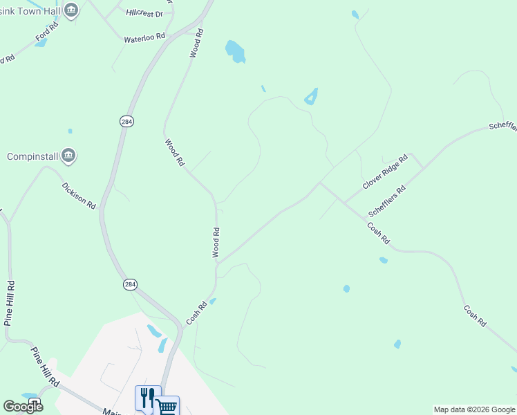 map of restaurants, bars, coffee shops, grocery stores, and more near 93 Cosh Road in Westtown