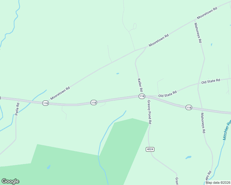 map of restaurants, bars, coffee shops, grocery stores, and more near 1485 Pennsylvania 118 in Sweet Valley