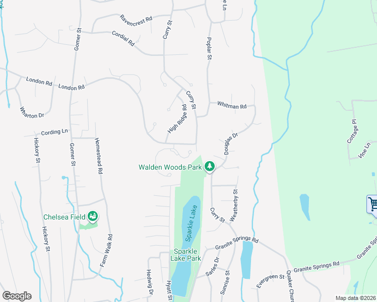 map of restaurants, bars, coffee shops, grocery stores, and more near 104 Hitching Post Lane in Yorktown Heights
