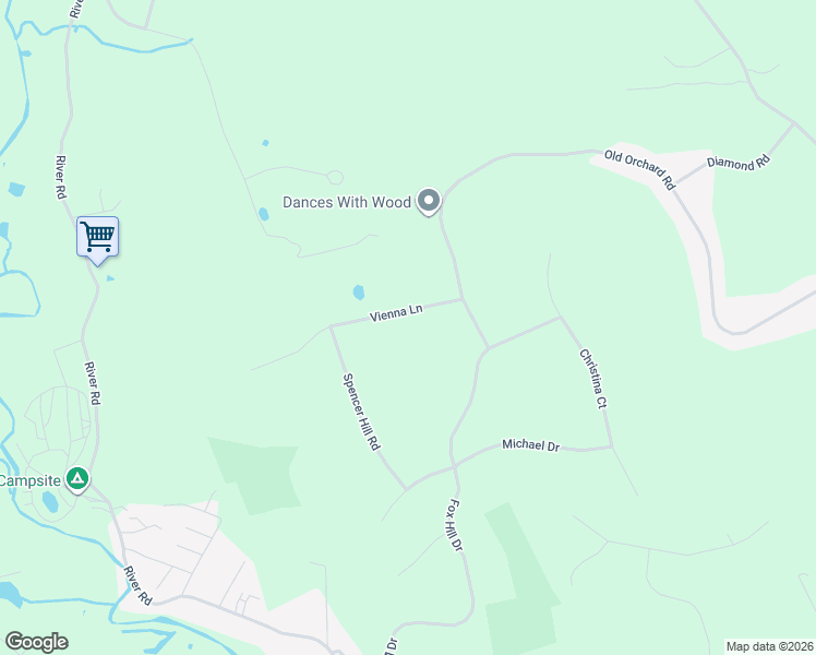 map of restaurants, bars, coffee shops, grocery stores, and more near 8 Vienna Lane in Clinton