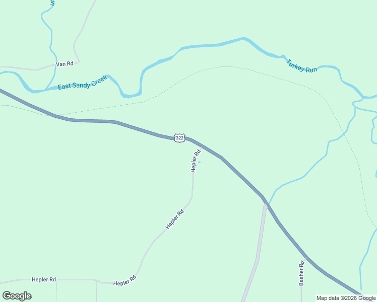 map of restaurants, bars, coffee shops, grocery stores, and more near 9052 U.S. 322 in Cranberry