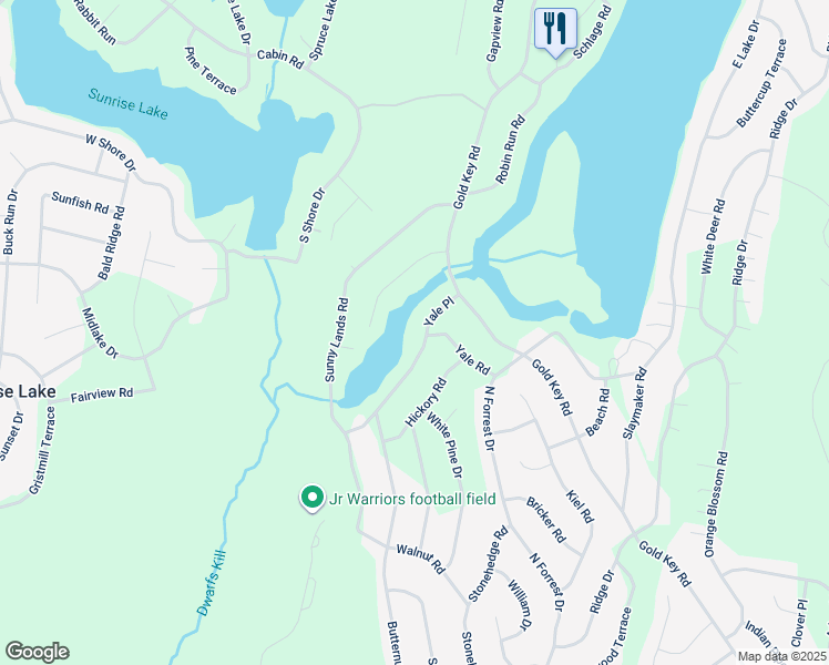 map of restaurants, bars, coffee shops, grocery stores, and more near 115 Yale Road in Milford