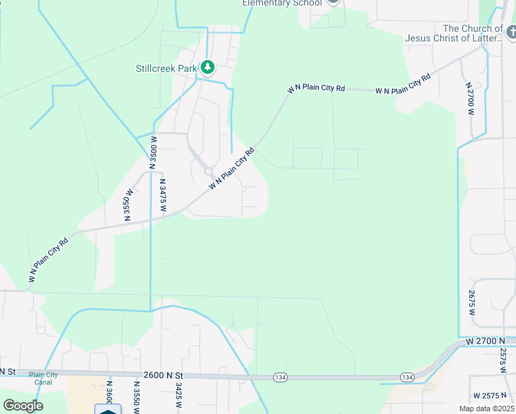 map of restaurants, bars, coffee shops, grocery stores, and more near 2391 West 2950 North in Plain City