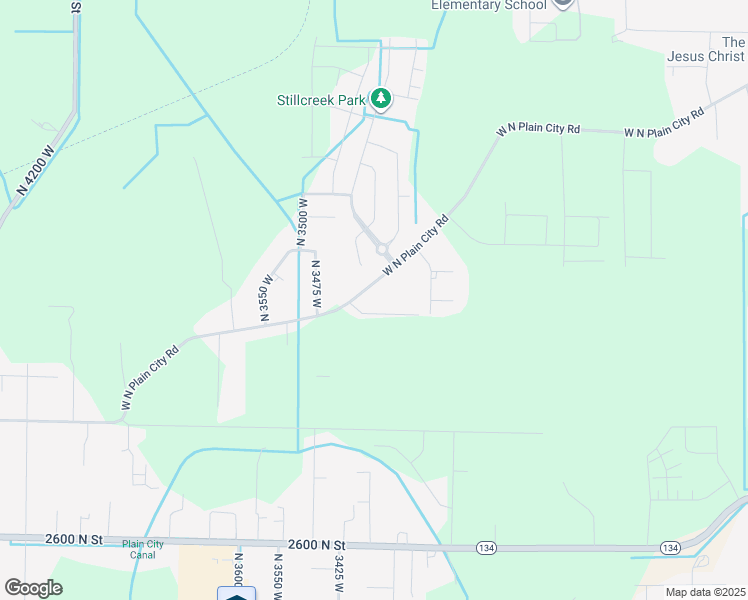 map of restaurants, bars, coffee shops, grocery stores, and more near 3447 W North Plain City Rd in Plain City