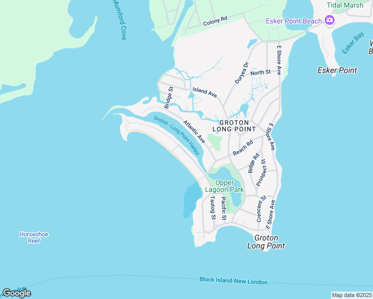 map of restaurants, bars, coffee shops, grocery stores, and more near 302 West Shore Avenue in Groton
