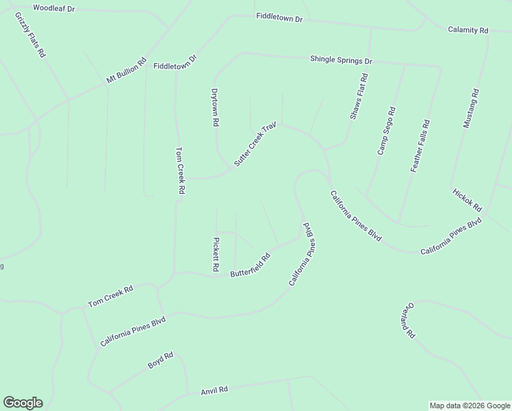 map of restaurants, bars, coffee shops, grocery stores, and more near in California Pines