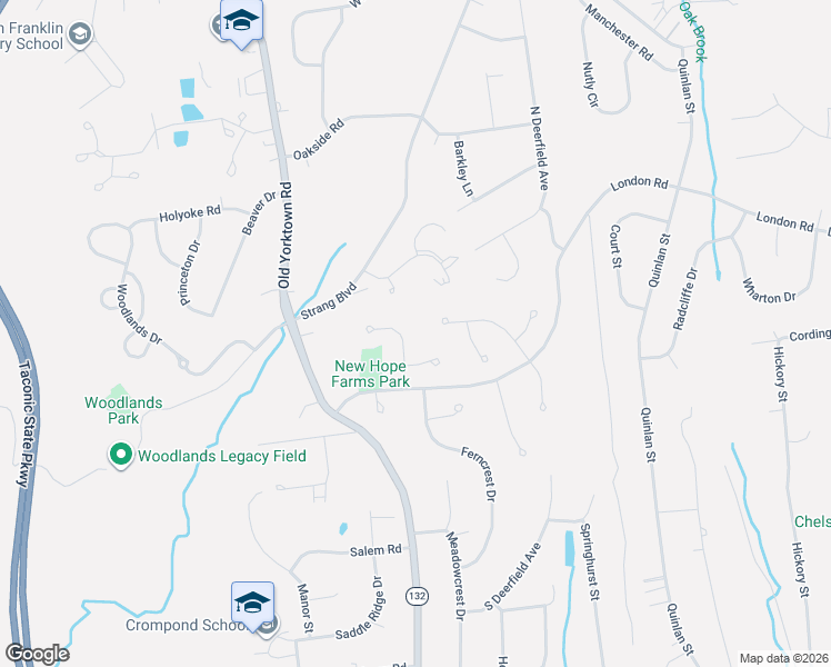 map of restaurants, bars, coffee shops, grocery stores, and more near 780 Blackberry Lane in Yorktown Heights