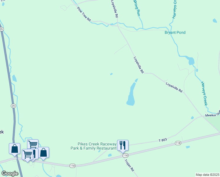map of restaurants, bars, coffee shops, grocery stores, and more near 1506 Huntsville Road in Shavertown