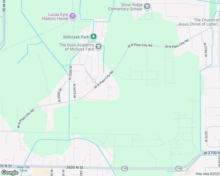 map of restaurants, bars, coffee shops, grocery stores, and more near 3270 West 2975 North in Plain City