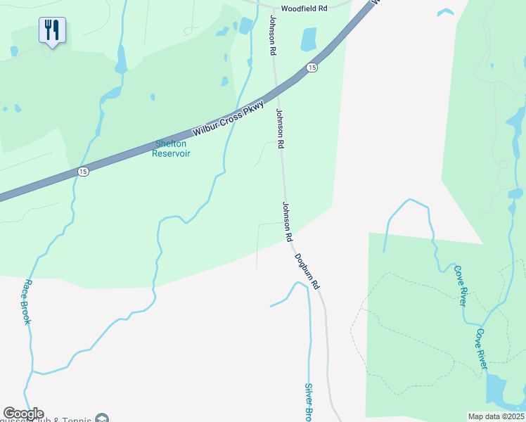map of restaurants, bars, coffee shops, grocery stores, and more near 1042 Johnson Road in Woodbridge