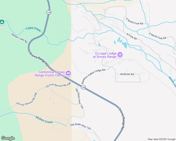 map of restaurants, bars, coffee shops, grocery stores, and more near 4 Rainbow Valley Lodge Road in Centennial
