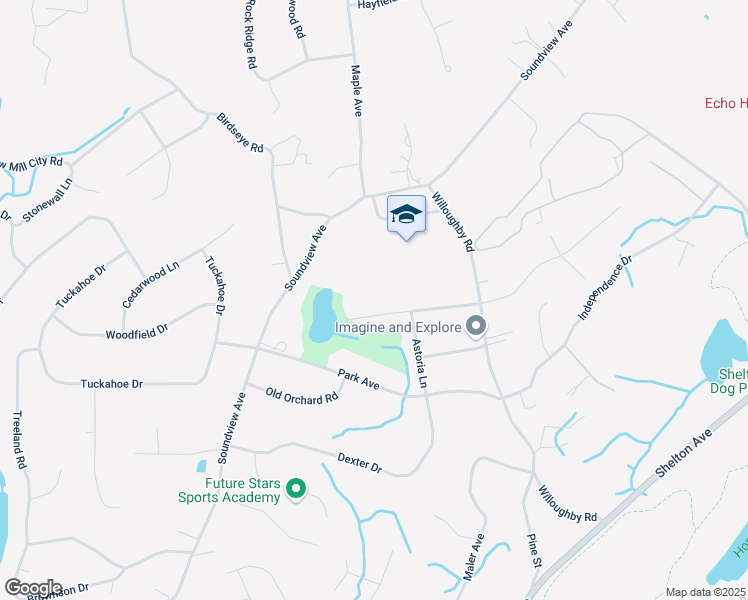 map of restaurants, bars, coffee shops, grocery stores, and more near 33 Commodore Avenue in Shelton