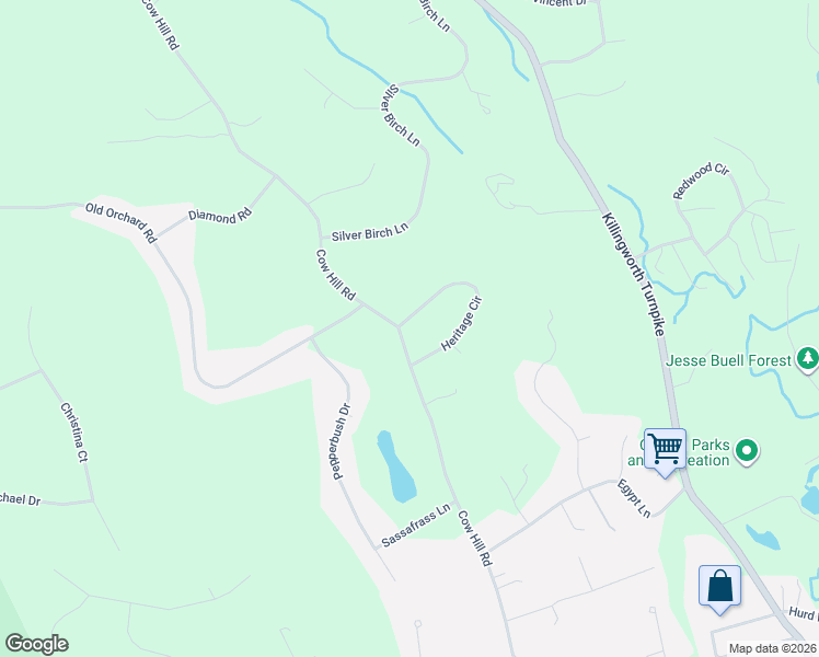 map of restaurants, bars, coffee shops, grocery stores, and more near 17 Heritage Circle in Clinton