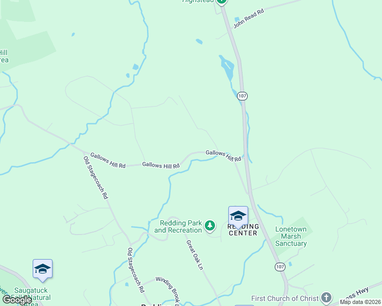 map of restaurants, bars, coffee shops, grocery stores, and more near 24 Gallows Hill Road in Redding