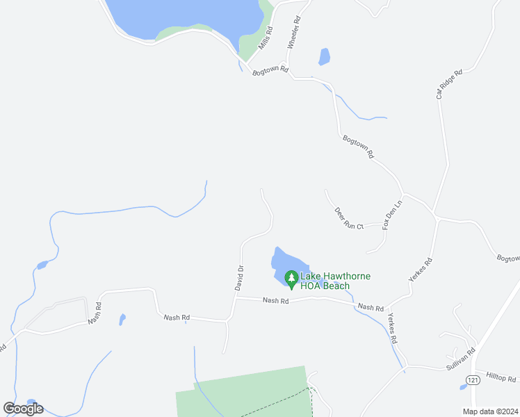 map of restaurants, bars, coffee shops, grocery stores, and more near 18 David Drive in North Salem