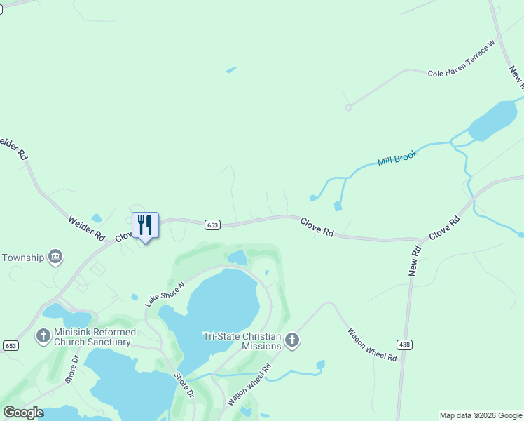 map of restaurants, bars, coffee shops, grocery stores, and more near 239 Clove Road in Montague Township