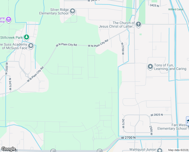 map of restaurants, bars, coffee shops, grocery stores, and more near 3059 North 2825 West in MS CITY