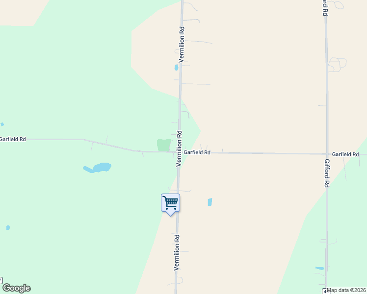 map of restaurants, bars, coffee shops, grocery stores, and more near 50420 Garfield Road in Oberlin