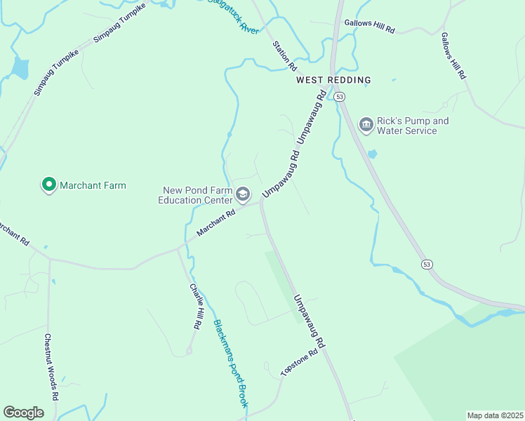 map of restaurants, bars, coffee shops, grocery stores, and more near 284 Umpawaug Road in Redding