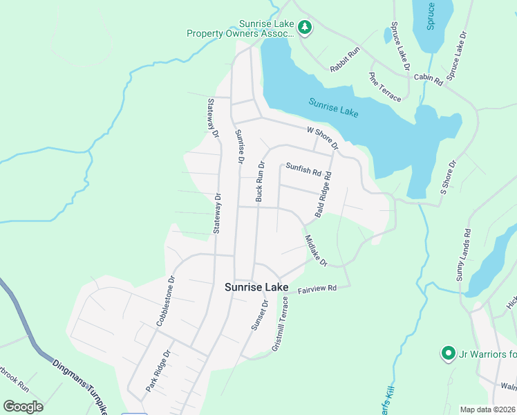 map of restaurants, bars, coffee shops, grocery stores, and more near Buck Run Rd in Milford
