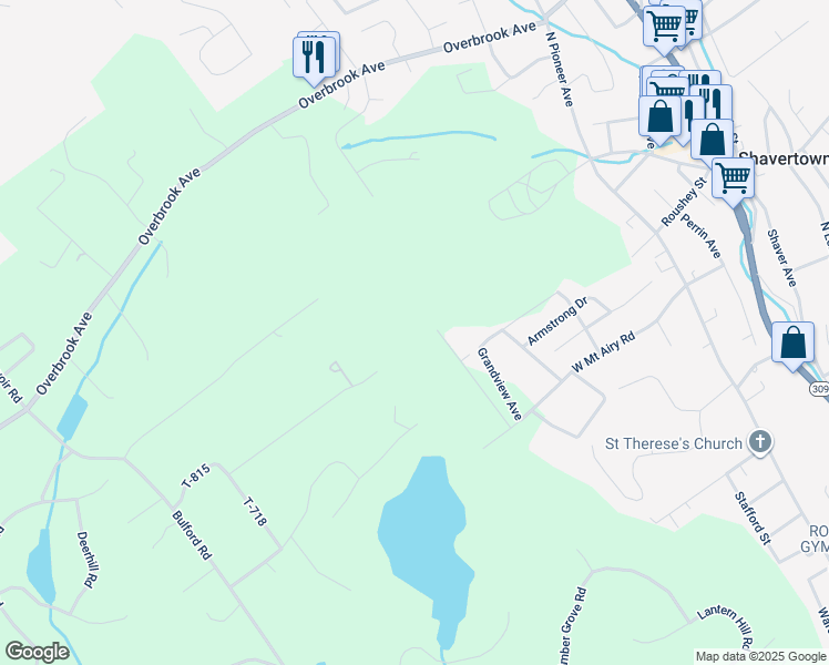 map of restaurants, bars, coffee shops, grocery stores, and more near in Shavertown
