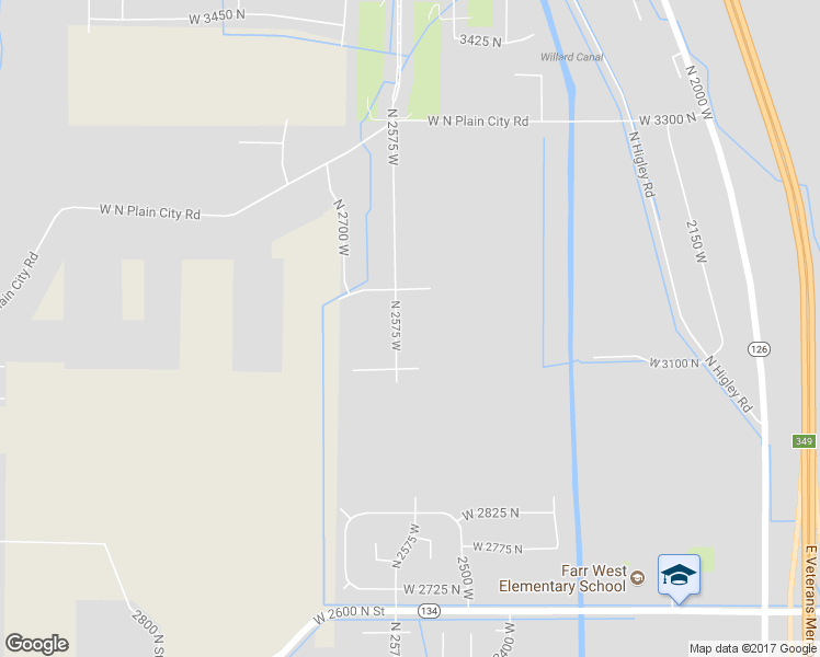 map of restaurants, bars, coffee shops, grocery stores, and more near 3046 North 2575 West in Farr West