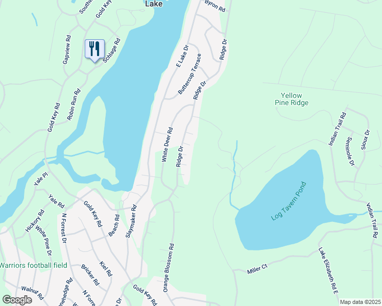 map of restaurants, bars, coffee shops, grocery stores, and more near 101 Mocking Bird Court in Milford