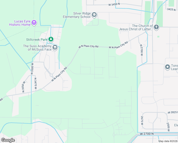 map of restaurants, bars, coffee shops, grocery stores, and more near North 3075 West in Marriott-Slaterville
