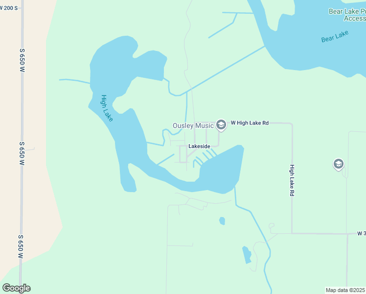 map of restaurants, bars, coffee shops, grocery stores, and more near 2592 South Lakeside Drive in Albion