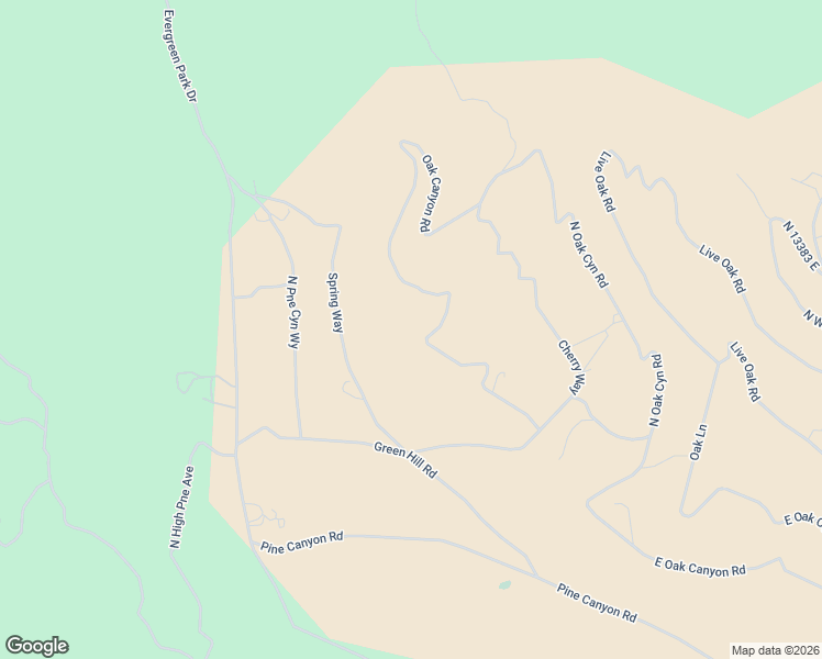 map of restaurants, bars, coffee shops, grocery stores, and more near 3179 Oak Canyon Road in Huntsville