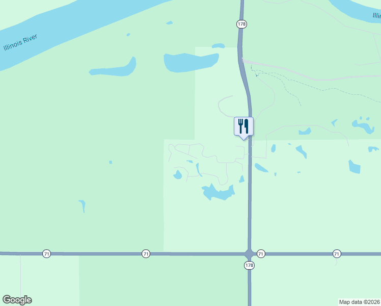 map of restaurants, bars, coffee shops, grocery stores, and more near 2643 Il Rt 178 Grand Bear in North Utica