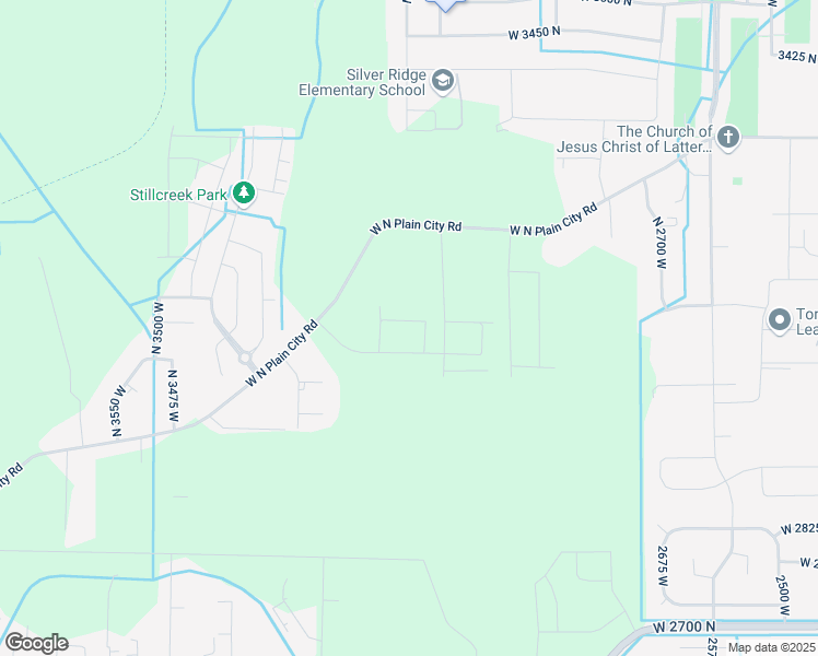 map of restaurants, bars, coffee shops, grocery stores, and more near 3105 West 3150 North in Plain City