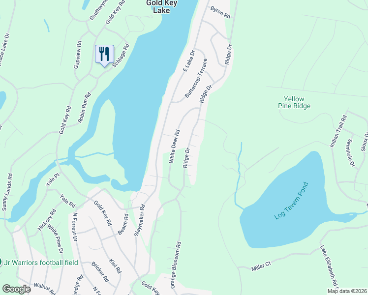 map of restaurants, bars, coffee shops, grocery stores, and more near 115-133 White Deer Road in Milford