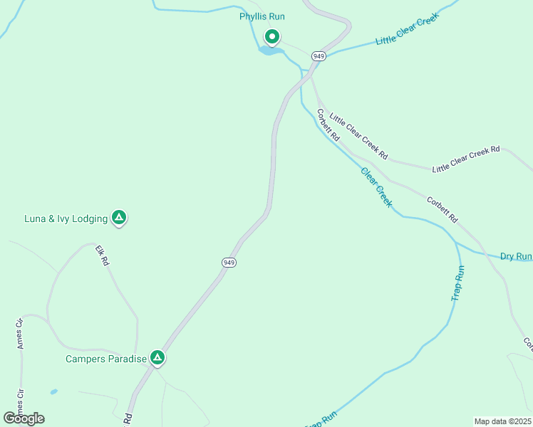 map of restaurants, bars, coffee shops, grocery stores, and more near Highway 949 in Sigel