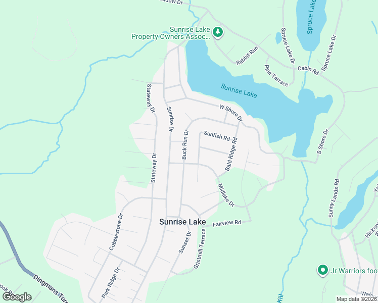 map of restaurants, bars, coffee shops, grocery stores, and more near Buck Run Road in Milford