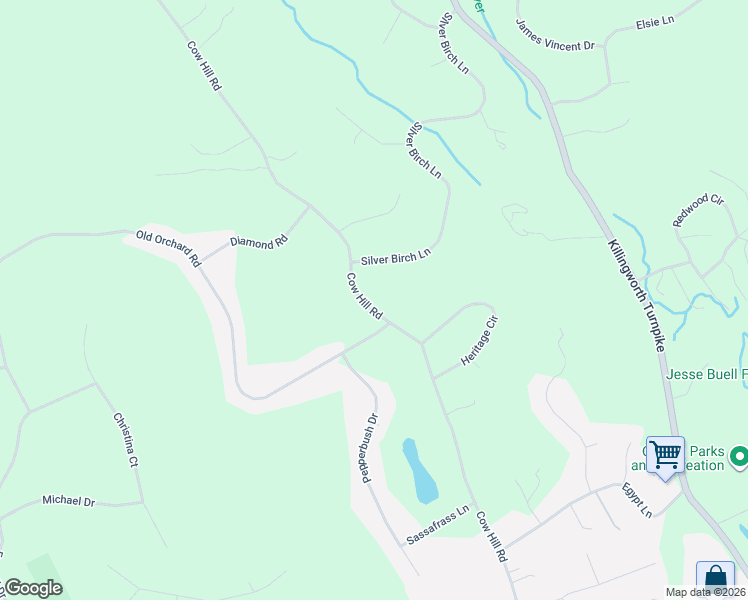 map of restaurants, bars, coffee shops, grocery stores, and more near 208 Cow Hill Road in Clinton