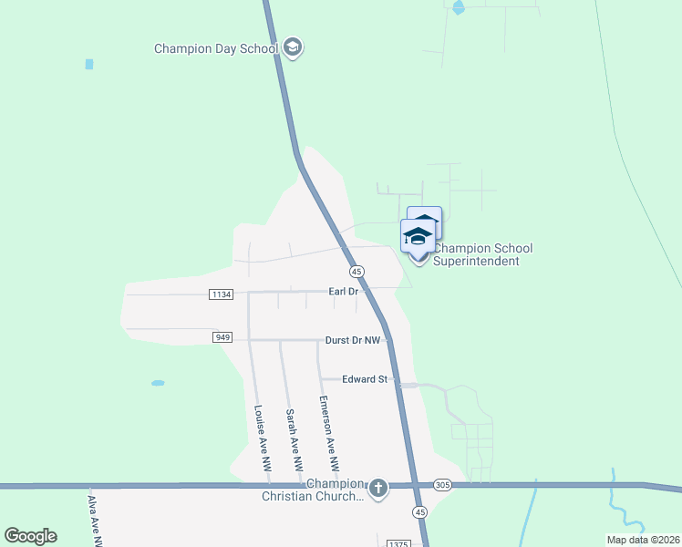 map of restaurants, bars, coffee shops, grocery stores, and more near 5985 Mahoning Ave NW in Warren