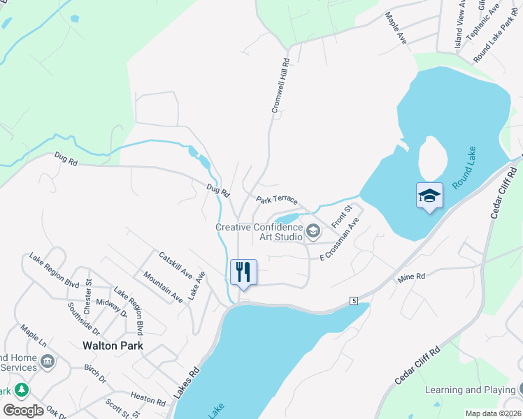 map of restaurants, bars, coffee shops, grocery stores, and more near 228 Monroe Avenue in Monroe