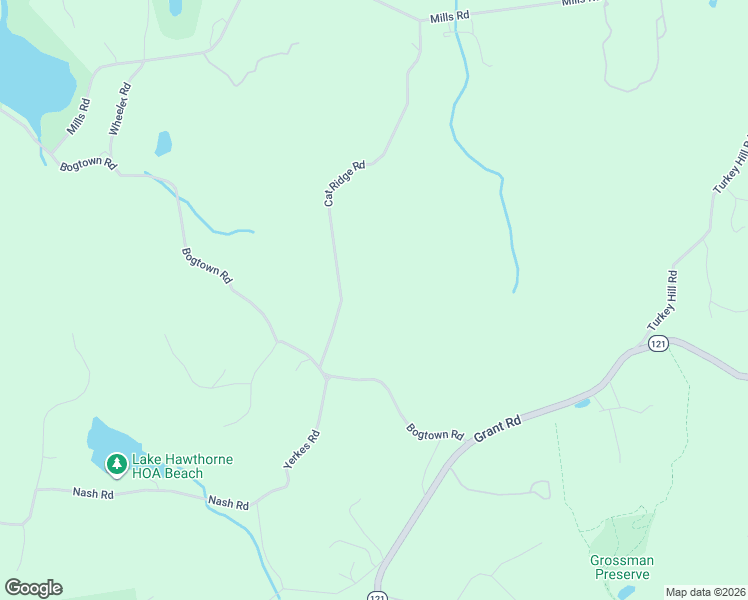 map of restaurants, bars, coffee shops, grocery stores, and more near 5 Cat Ridge Road in North Salem