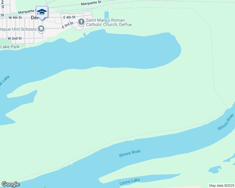 map of restaurants, bars, coffee shops, grocery stores, and more near in DePue