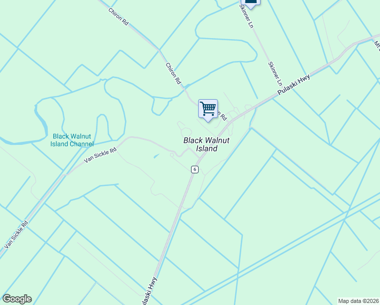 map of restaurants, bars, coffee shops, grocery stores, and more near 365 Pulaski Highway in Goshen